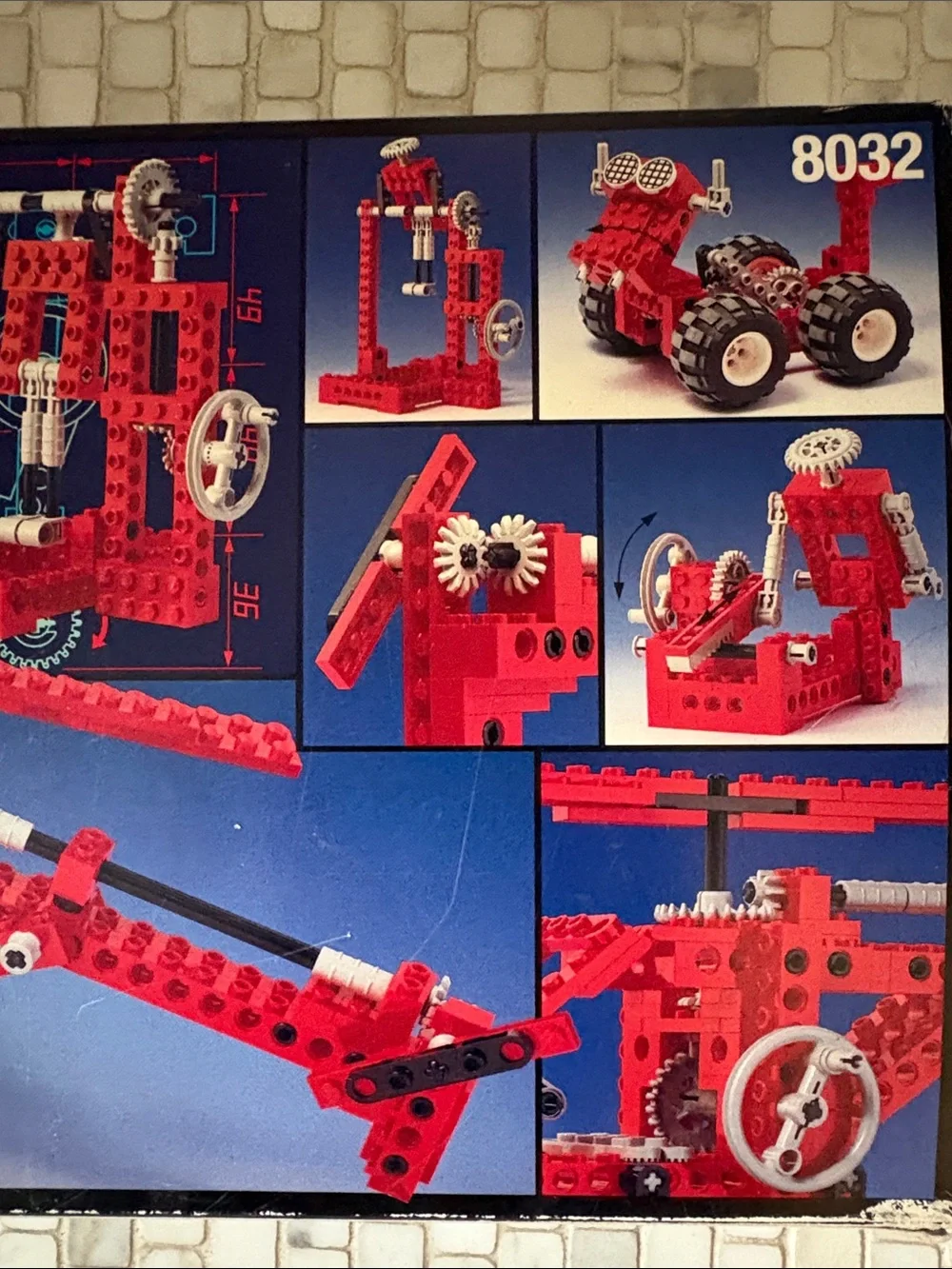 LEGO 8032 Technic Red and White Off-Road Buggy Set